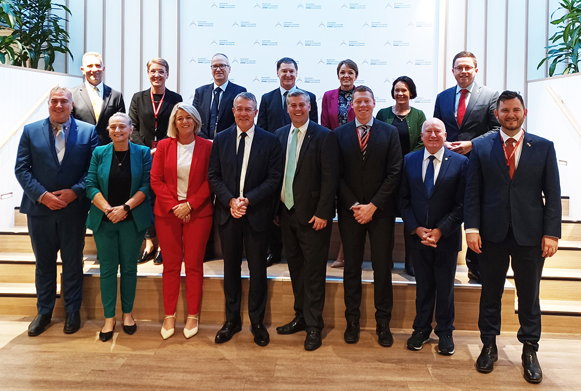 Attorney-General Mark Dreyfus with Jurisdictional Police Commissioners, Police Ministers and senior officials attending the ACCCE 